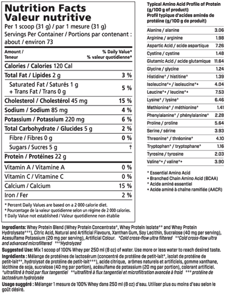 4ever 100whey5lb info